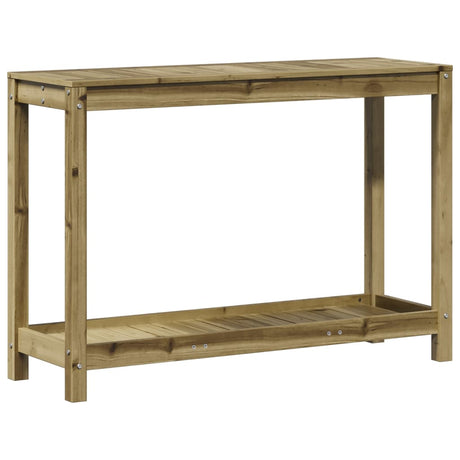 Vidaxl oppottafel met schap 108x35x75 cm geïmpregneerd grenenhout