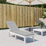 Vidaxl terrasstoelkussen (75+105)x50x3 cm stof gemêleerd lichtgrijs