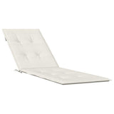 Vidaxl terrasstoelkussen (75+105) x 50 x 4 cm stof gemêleerd crèmekleurig