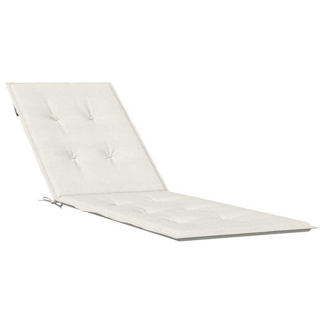Vidaxl terrasstoelkussen (75+105) x 50 x 4 cm stof gemêleerd crèmekleurig