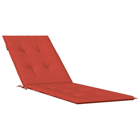 Vidaxl terrasstoelkussen (75+105) x 50 x 4 cm stof gemêleerd rood