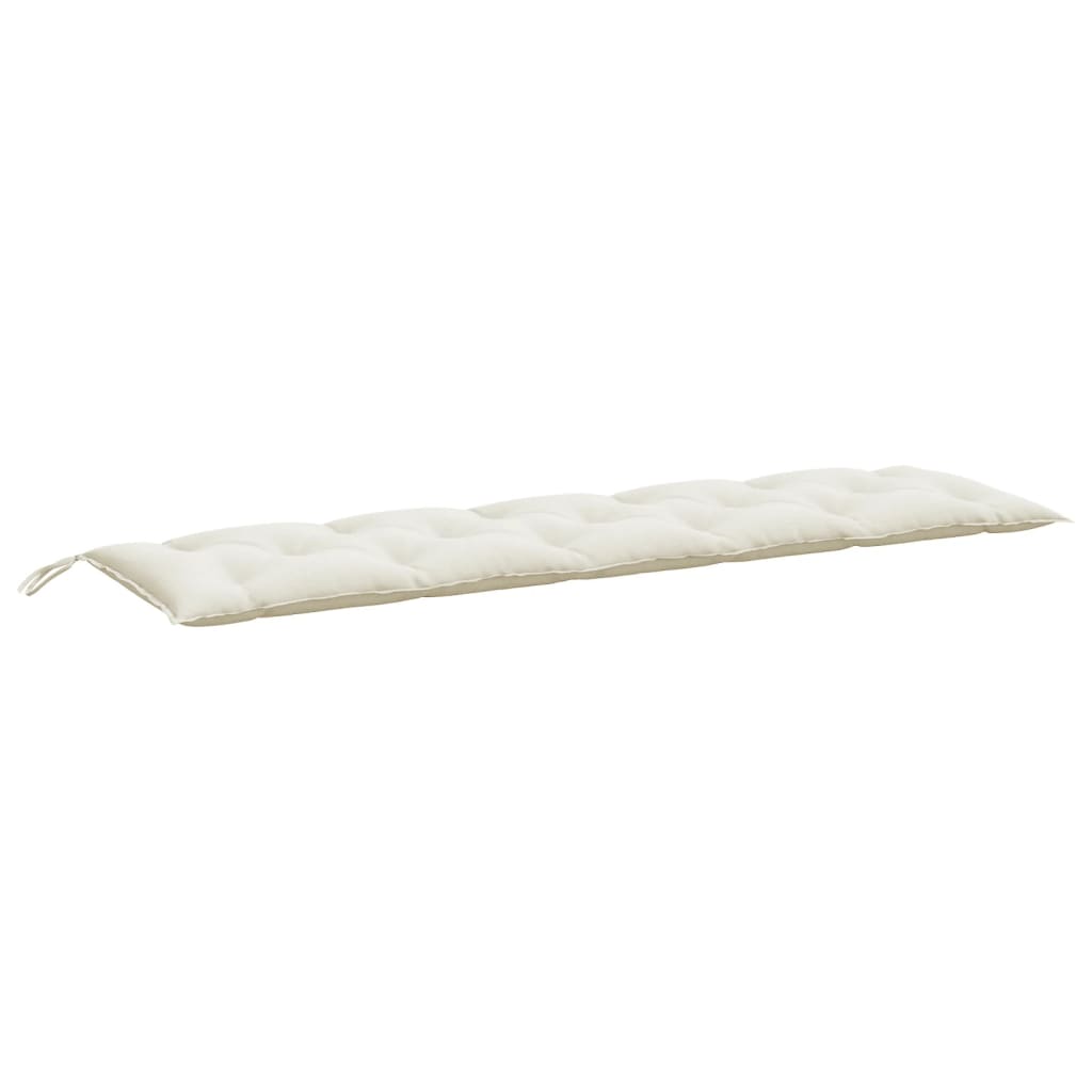 Vidaxl tuinbankkussen 180x50x7 cm stof gemêleerd crèmekleurig