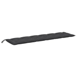 Vidaxl tuinbankkussen 200x50x7 cm stof gemêleerd antracietkleurig