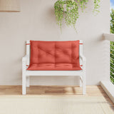 Vidaxl tuinbankkussens 2 st 100x50x7 cm stof gemêleerd rood