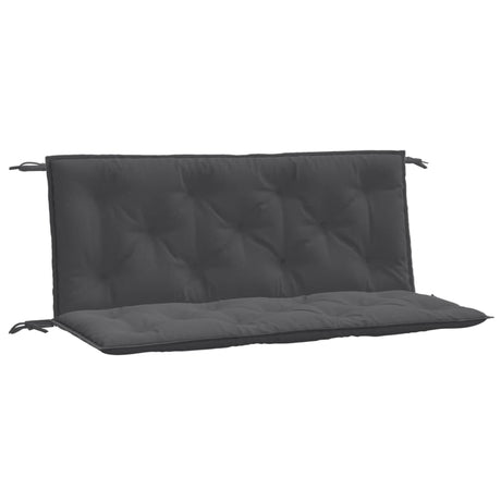 VidaXL Tuinbankkussens 2 st 120x50x7 cm stof gemêleerd antracietkleur