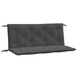 Vidaxl tuinbankkussens 2 st 120x50x7 cm stof gemêleerd antracietkleur