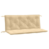 VidaXL Tuinbankkussens 2 st 120x50x7 cm stof gemêleerd beige