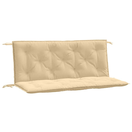 VidaXL Tuinbankkussens 2 st 120x50x7 cm stof gemêleerd beige