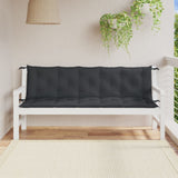 Vidaxl tuinbankkussens 2 st 180x50x7 cm stof gemêleerd antracietkleur