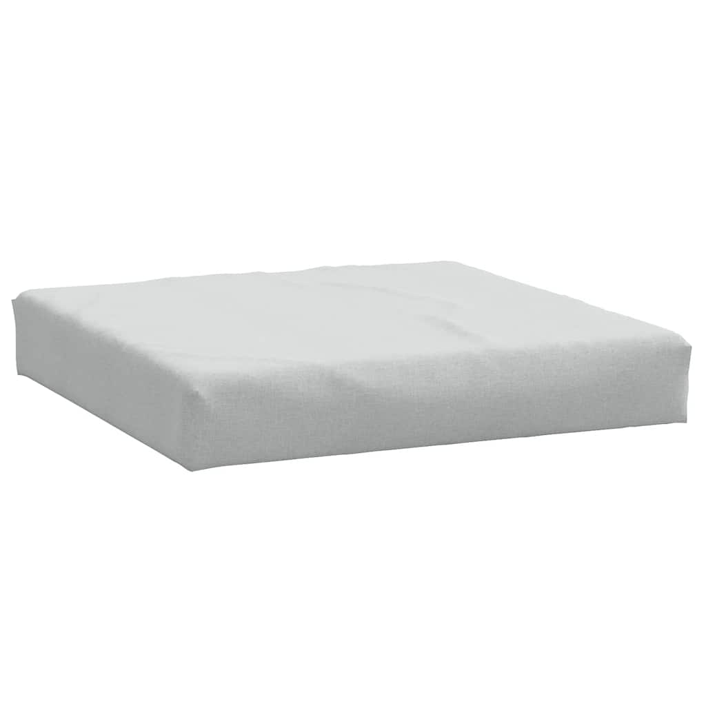 Vidaxl palletkussen 60x60x9,5 cm stof gemêleerd lichtgrijs
