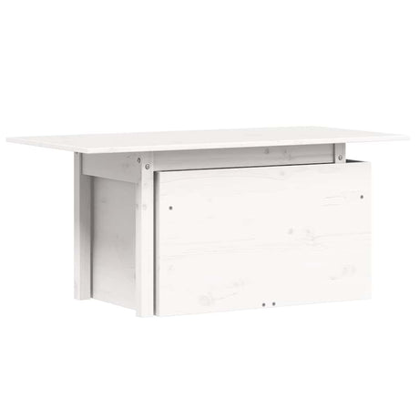 Vidaxl tuintafel 100x50x75 cm massief grenenhout wit