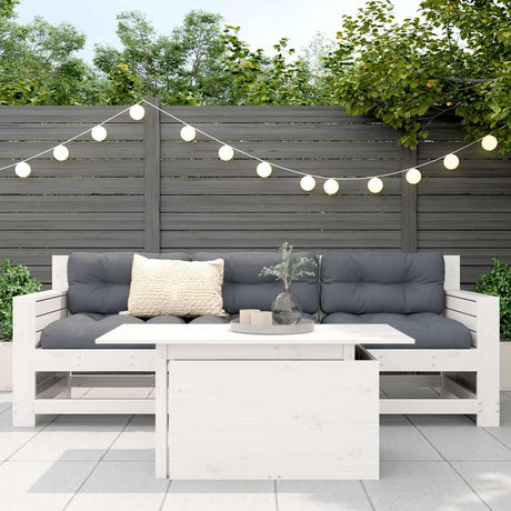 Vidaxl tuintafel 100x50x75 cm massief grenenhout wit