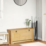 Vidaxl schoenenkast corona 99x32x47 cm massief grenenhout