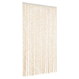 Vidaxl vliegengordijn 100x200 cm chenille beige en wit