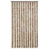 Vidaxl vliegengordijn 100x230 cm chenille donkerbruin en beige