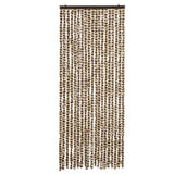 Vidaxl vliegengordijn 56x200 cm chenille beige en bruin