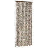 Vidaxl vliegengordijn 56x200 cm chenille taupe en wit