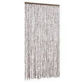 Vidaxl vliegengordijn 100x230 cm chenille taupe en wit
