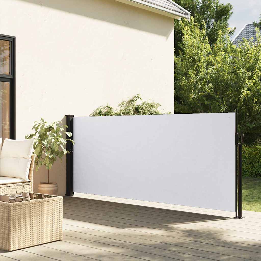 VidaXL Windscherm uittrekbaar 117x300 cm wit