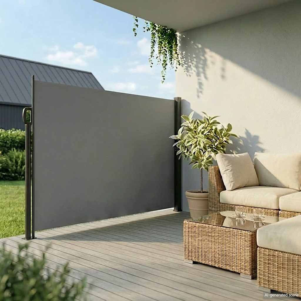 Vidaxl uitschuifbaar zijluifel antraciet 200x300 cm