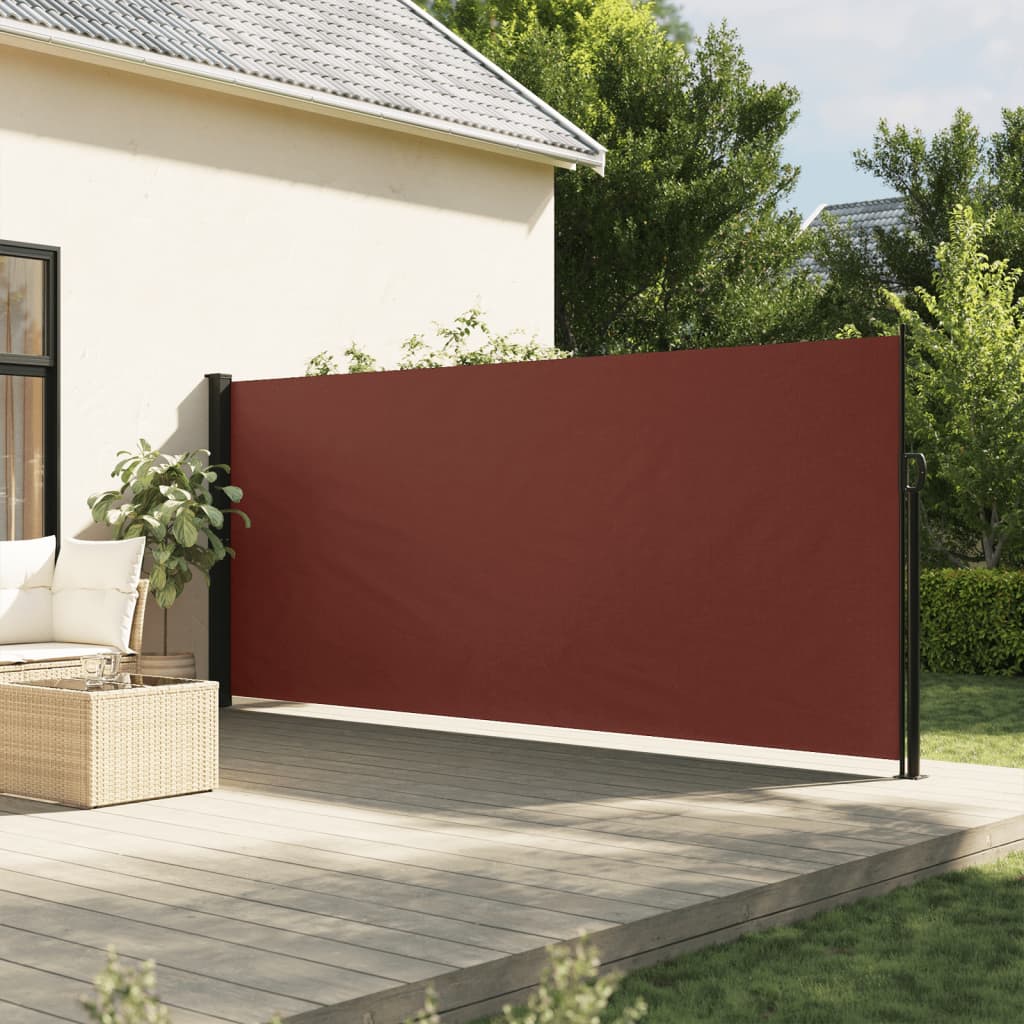 VidaXL Windscherm uittrekbaar 160x500 cm bruin