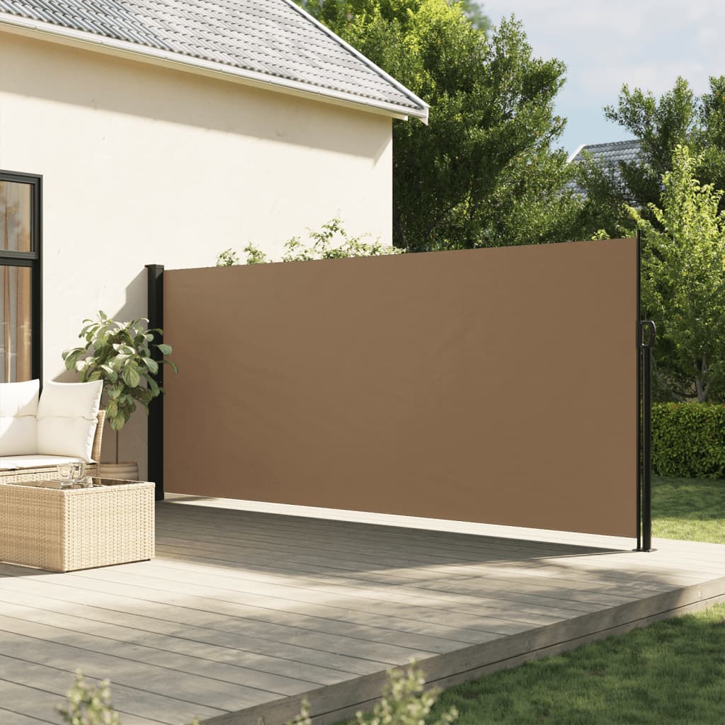 VidaXL Windscherm uittrekbaar 160x500 cm taupe