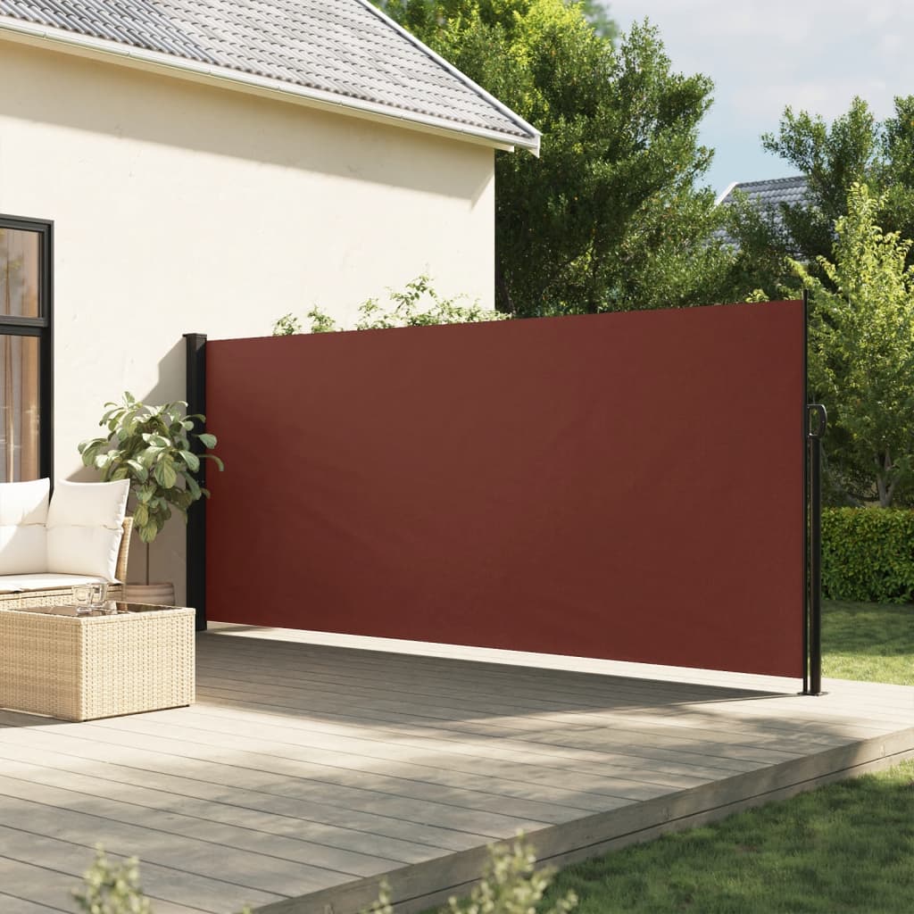 VidaXL Windscherm uittrekbaar 180x500 cm bruin