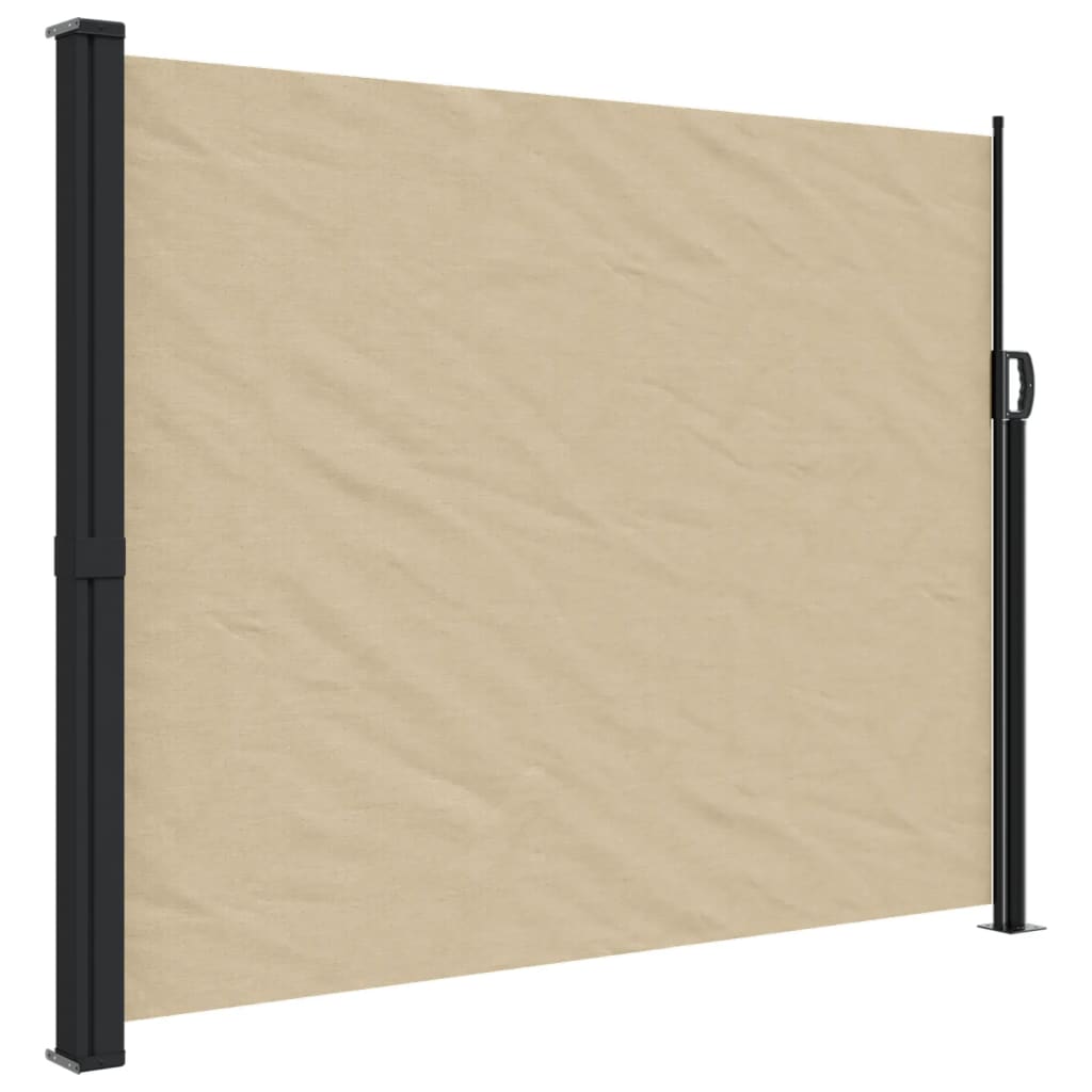 VidaXL Windscherm uittrekbaar 160x600 cm beige