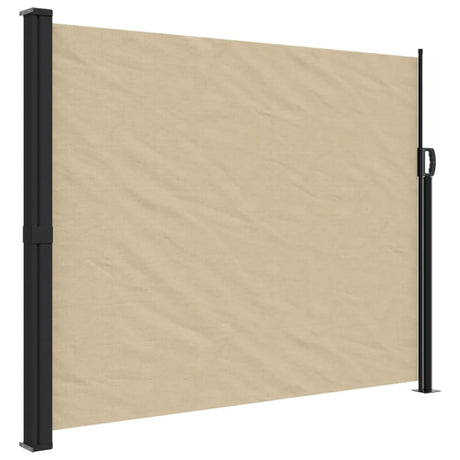 VidaXL Windscherm uittrekbaar 160x600 cm beige