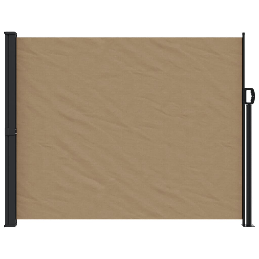 VidaXL Windscherm uittrekbaar 160x600 cm taupe