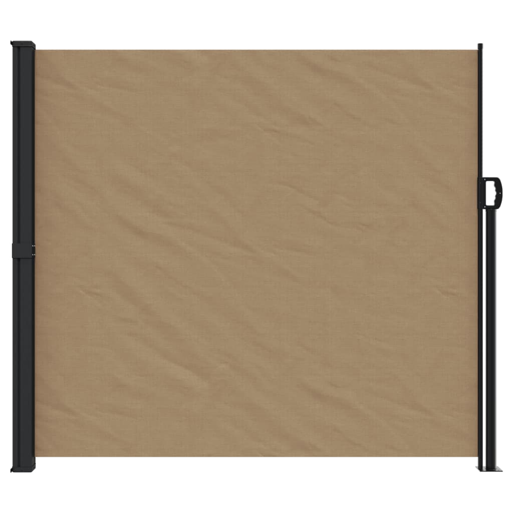 VidaXL Windscherm uittrekbaar 180x600 cm taupe