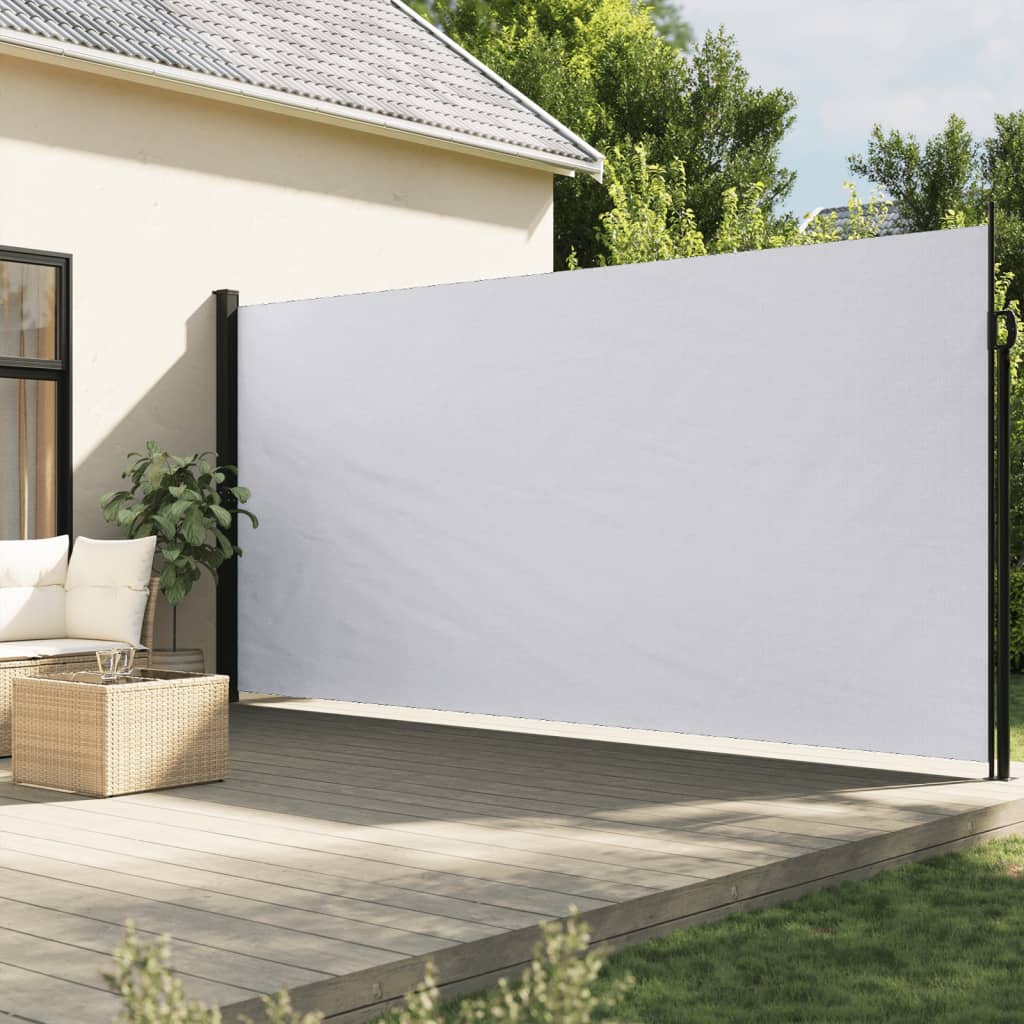 VidaXL Windscherm uittrekbaar 200x600 cm wit