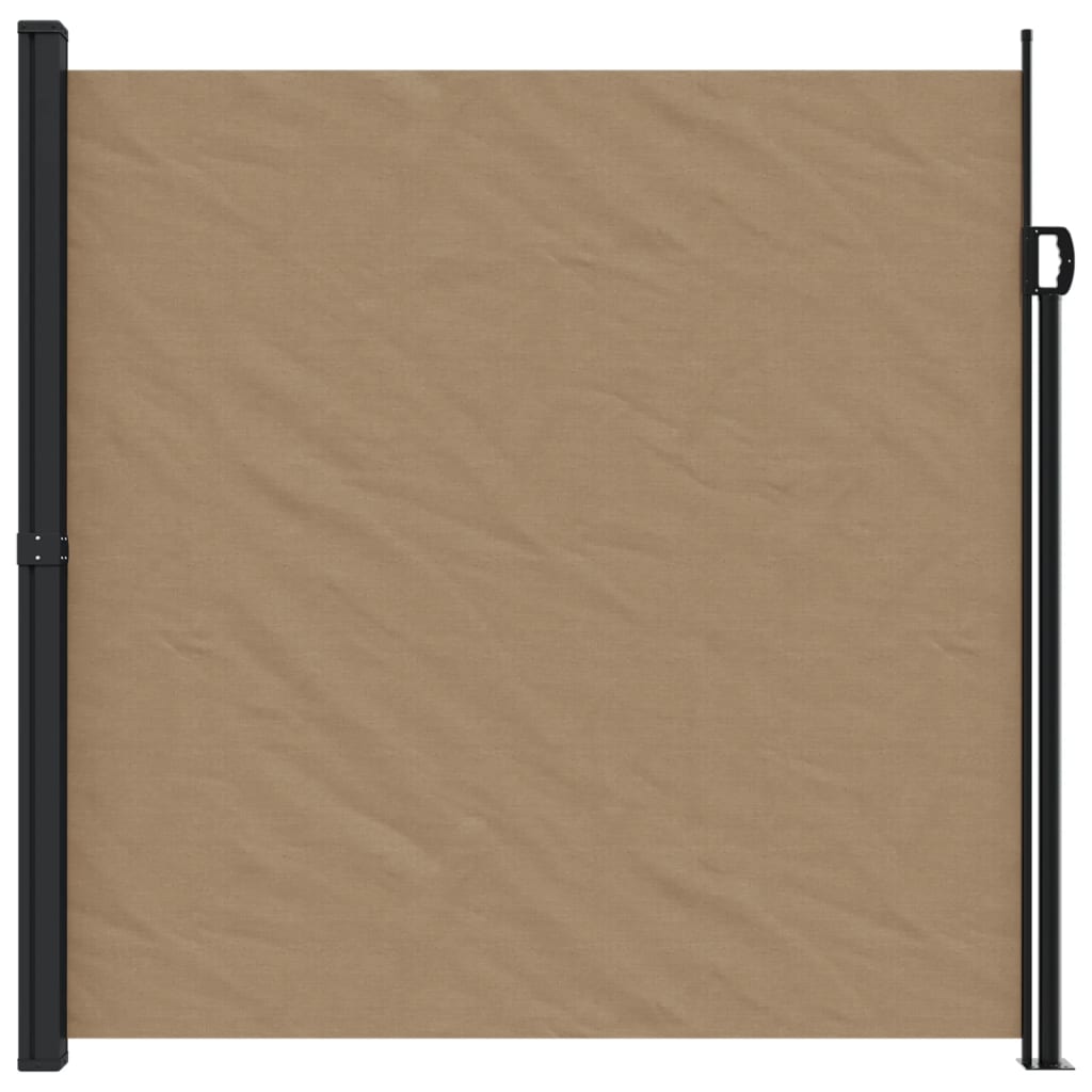 VidaXL Windscherm uittrekbaar 200x600 cm taupe