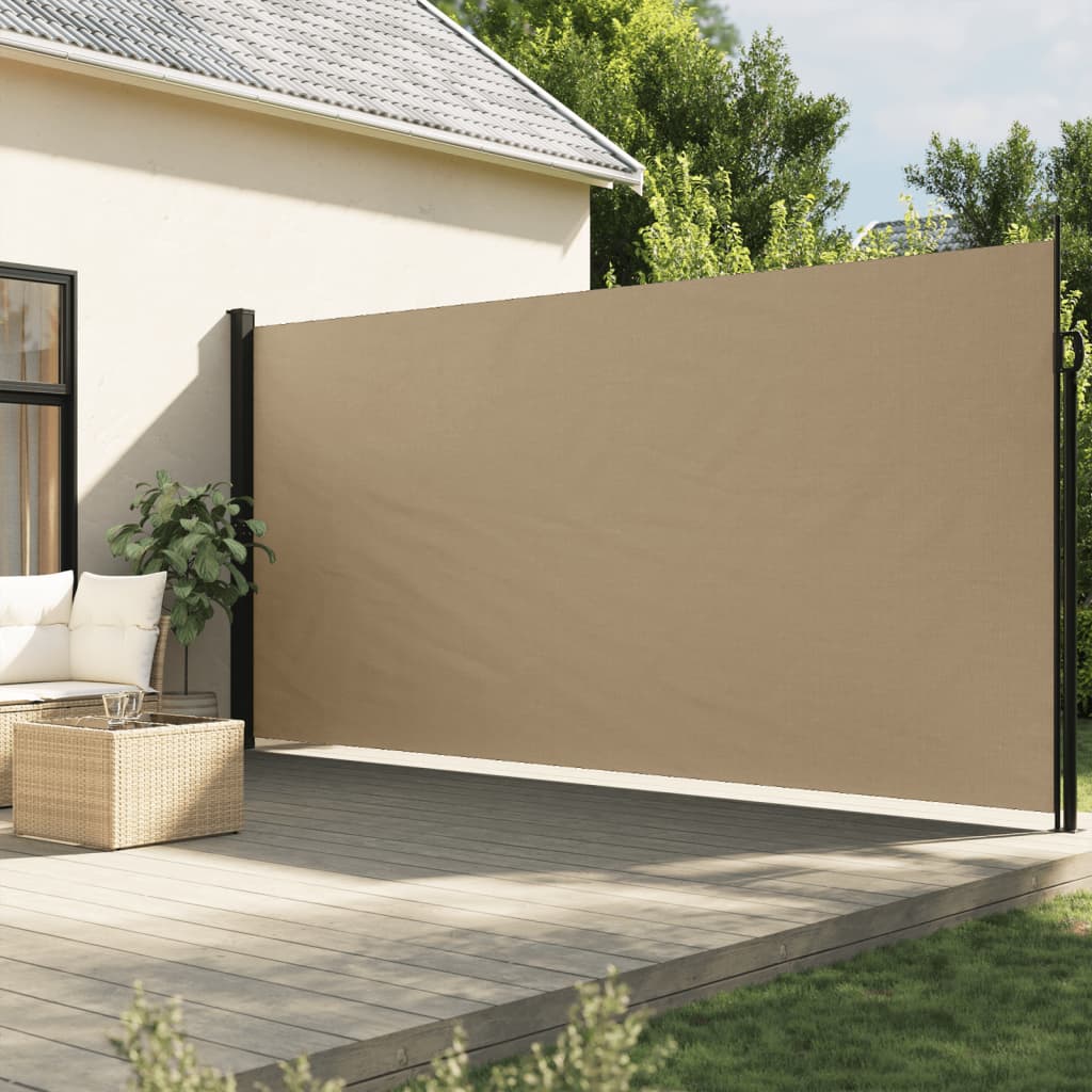 VidaXL Windscherm uittrekbaar 220x600 cm beige