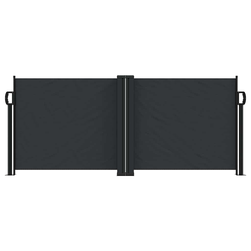 Vidaxl windscherm uittrekbaar 100x600 cm zwart