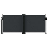 Vidaxl windscherm uittrekbaar 100x600 cm zwart