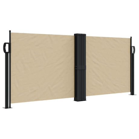 VidaXL Windscherm uittrekbaar 100x600 cm beige