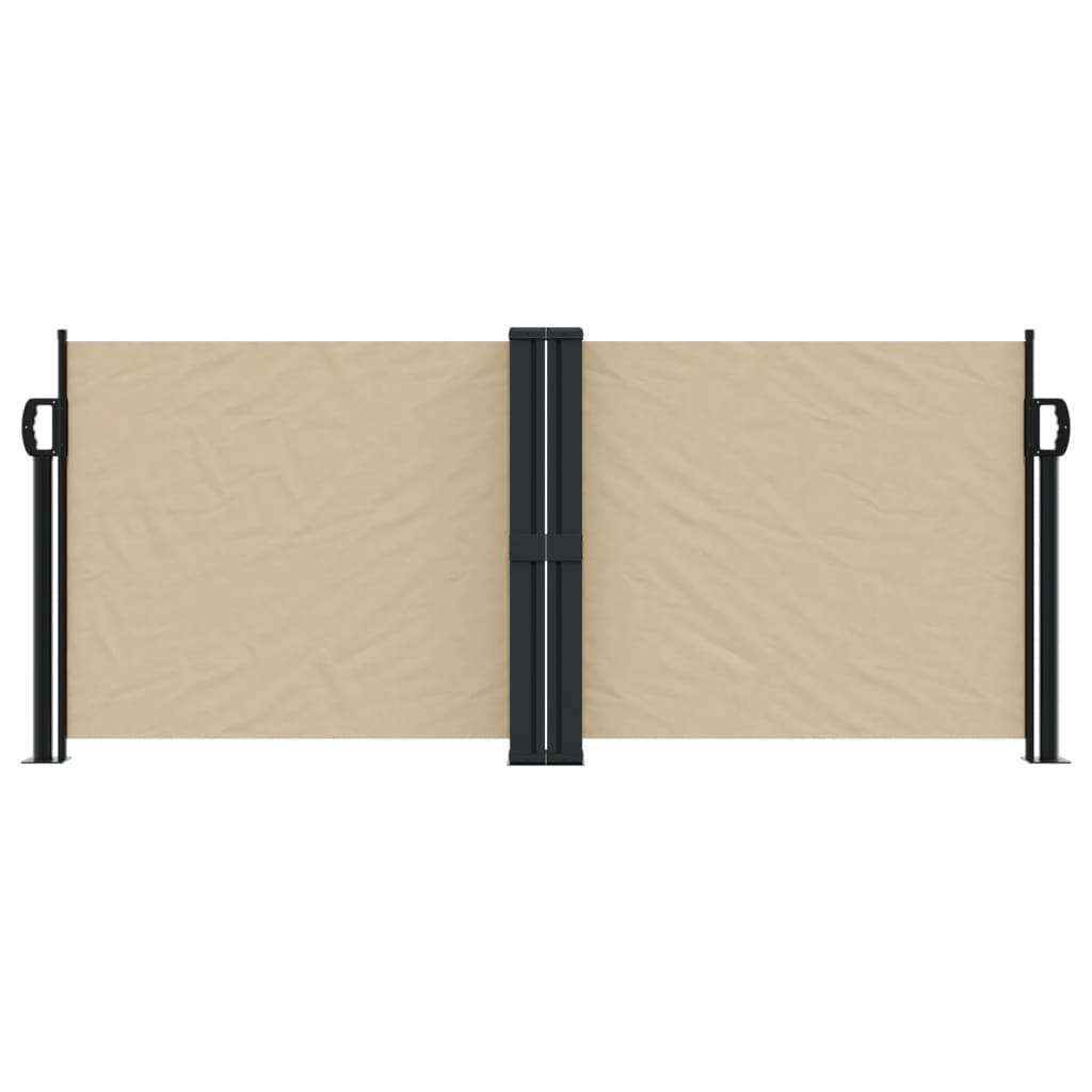 VidaXL Windscherm uittrekbaar 100x600 cm beige