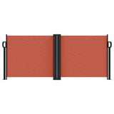 Vidaxl windscherm uittrekbaar 100x600 cm terracottakleurig