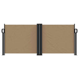 Vidaxl windscherm uittrekbaar 100x600 cm taupe