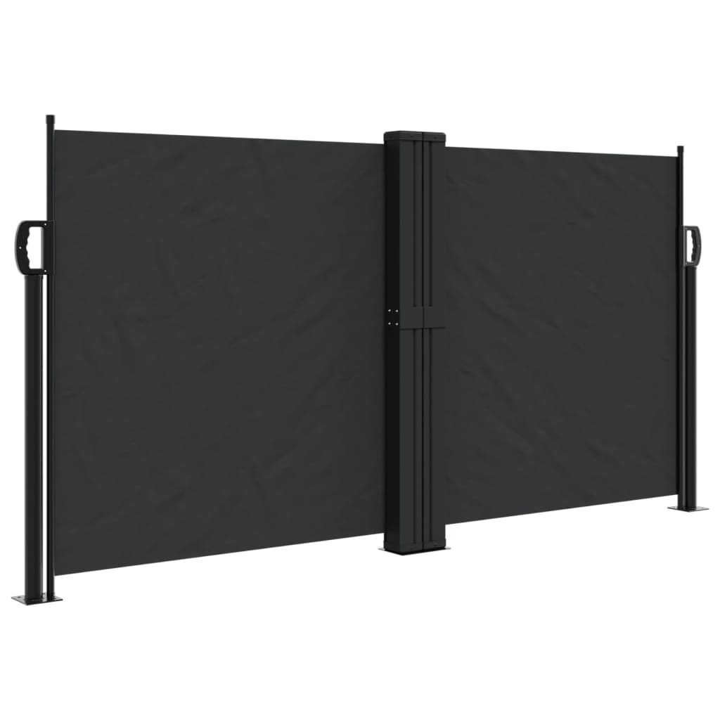 VidaXL Windscherm uittrekbaar 120x600 cm zwart