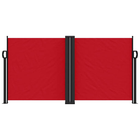 Vidaxl windscherm uittrekbaar 120x600 cm rood