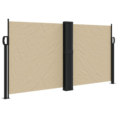 VidaXL Windscherm uittrekbaar 120x600 cm beige