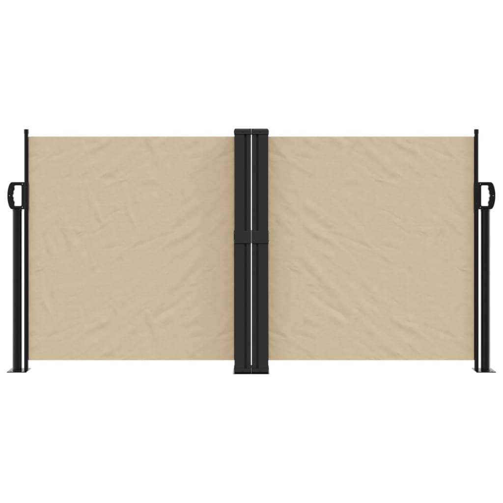 VidaXL Windscherm uittrekbaar 120x600 cm beige