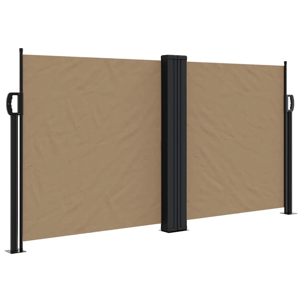 Vidaxl windscherm uittrekbaar 120x600 cm taupe