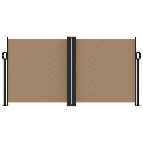 Vidaxl windscherm uittrekbaar 120x600 cm taupe