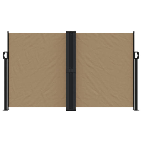 Vidaxl windscherm uittrekbaar 140x600 cm taupe
