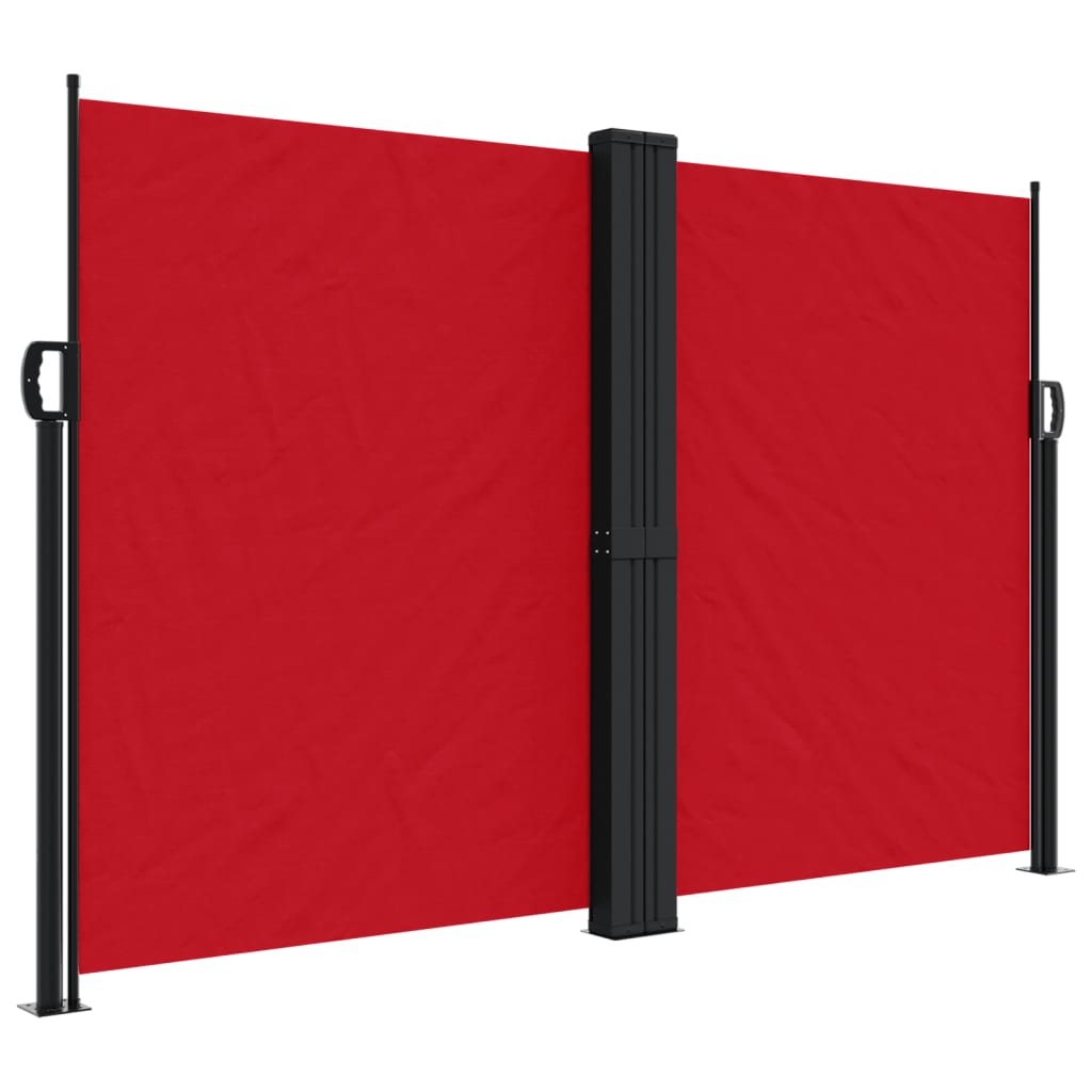 Vidaxl windscherm uittrekbaar 160x600 cm rood