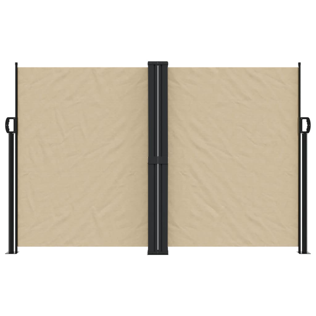 VidaXL Windscherm uittrekbaar 160x600 cm beige