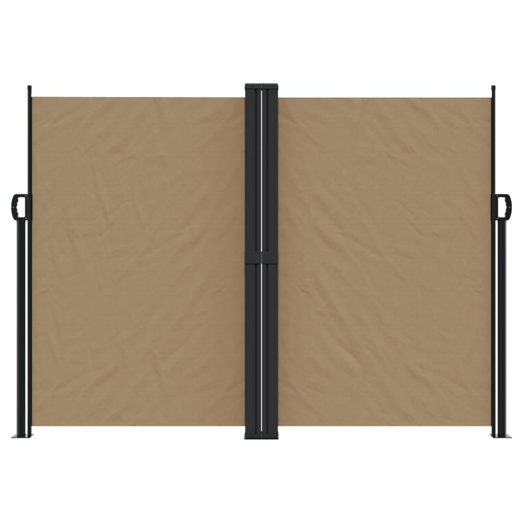 Vidaxl windscherm uittrekbaar 180x600 cm taupe